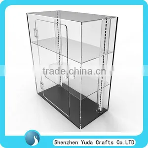 Factory Price Showcase Shelves With Door, Acrylic Plexiglass Rotating Display Case Counter thumbnail-2