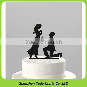 Custom-handmade Engagement Cake Decorations Acrylic Date Cake Topper thumbnail-1