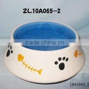 Ceramic Pet Bowl With Little Paw thumbnail-1