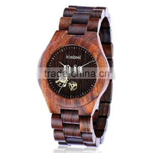 100% Healthy Hot Sale Handcrafted Wooden Watches With Band Custom Logo Digital Design Your Own Wood Watch thumbnail-2