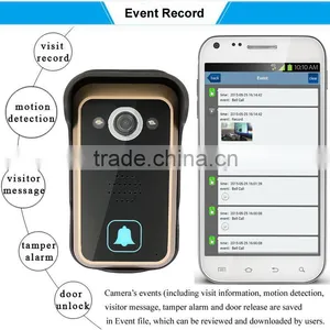 High Quality WiFi Remote Video Camera Door Phone Rainproof Intercom Doorbell thumbnail-4