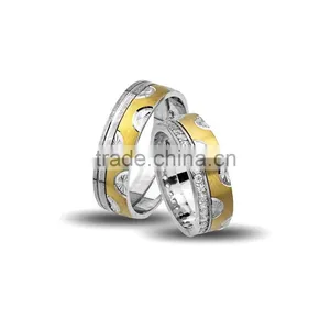 925K Sterling Silver Wedding Band His Her High Newest Model Handmade Ring BSVYS044 thumbnail-1
