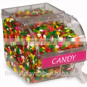3 Gallon Acrylic Candy Bin w/ Scoop & Label Holder(CB-B-0221) thumbnail-1