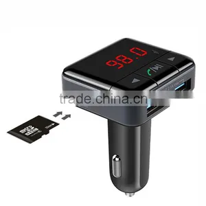 BC12 Dual USB Car Charger Bluetooth FM Transmitter Kit With APP Function, Support LCD Display / TF Card Music Play / Hands-free thumbnail-6
