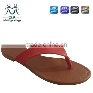 2016 Latest Lady Beach Women Shoe Import Flip Flop Slipper thumbnail-3