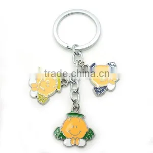 Wholesale Alloy Keychain With 3 PVC Angel,angel Keychain thumbnail-3