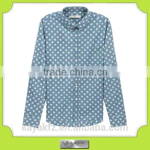 Custom Red Stripe Men's Cotton Long Sleeve Casual Shirt thumbnail-2
