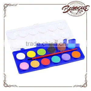 Carton 12 Pcs Watercolor Paint Box for Watercolors Cakes Painting,custom Design Gouache and Post Color Paint thumbnail-6