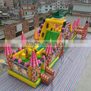 Full Printing Dragon Obstacle Course for Children,Hot Rental Inflatable Bouncy Castle/Jumping House Adventure thumbnail-2