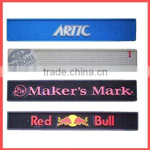 Supply Anti-slip Soft Silicone Pvc Rubber Custom Bar Mat thumbnail-1
