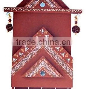 MDF Wood Wall Hanging Key & Paper Holder Elephant Home Decoration Gift Christmas Handmade Art Work thumbnail-1