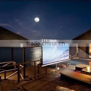 60-120 Inches Protable Matte White Movie Theater Tripod Projection Screen, Foldable Projector Screen thumbnail-4