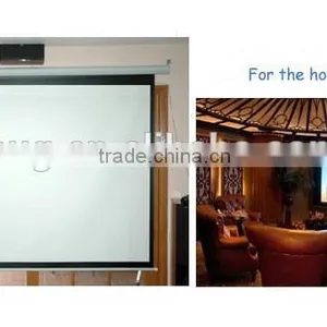 Motorised Projection Screen, Electric Projection Screen, Big Size Projector Screen for Office Home Theater School 60-300 Inches thumbnail-4