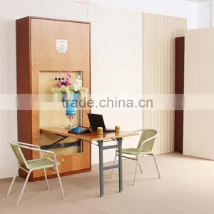 Bed Hardware for Space Saving Vertical Type Murphy Hidden Wall Bed With a Table thumbnail-5
