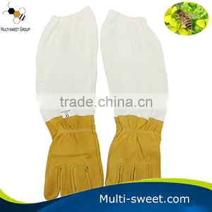 New Beekeeping Gloves Beekeepers Protective Goatskin Bee Keeping Leather Gloves thumbnail-2