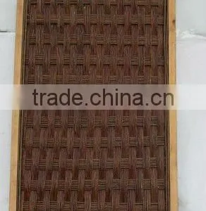 Natural Wood Frame Willow Border Fence Fencing Screen thumbnail-1