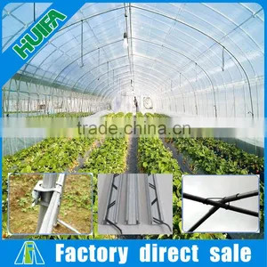 Economical Galvanized Steel Truss Single Tunnel Greenhouse With Accessories thumbnail-1