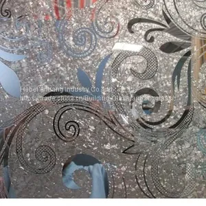 4-12 mm Decorative AcId Etched Frosted Art Glass With Good Price for Window/ Door Decoration thumbnail-3