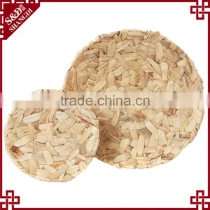 Eco-friendly Natural Straw Woven Home or Restaurant Food Used Serving Platter thumbnail-3