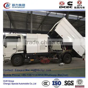 Dongfeng 4*2 4*4 Type 180hp~210Hp 13 Ton Road Sweeper Truck thumbnail-2