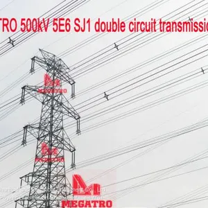 MEGATRO 500kV 5E6 SJ1 Double Circuit Transmission Tower thumbnail-4