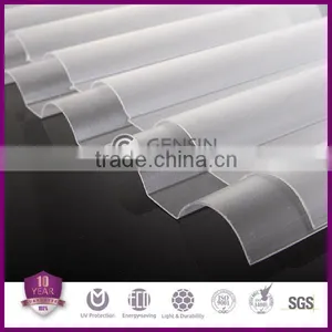 Cheap and Hot Sell 0.8mm Polycarbonate Transparent Corrugated Sheet thumbnail-1