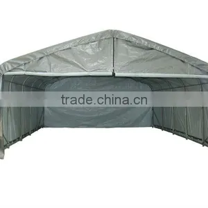 20'X20' Steel Structure PE Car Tent thumbnail-1