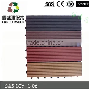 Outdoor Eco-friendly Composite Wpc Interlocking Decking Tiles Anti-slip Wpc Diy Flooring thumbnail-2