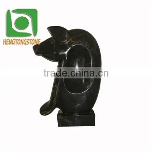 Indoor Stone Abstract Pig Sculpture thumbnail-1