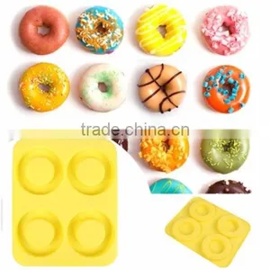 Hot Sell Silicone Bagels Mold DIY Doughnut Mold Baking Pan thumbnail-1