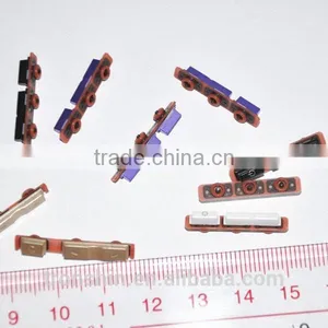 Overmolded Injection Hybrid Silicone Rubber Waterproof Volume Side Button for Mobile Phone Parts thumbnail-1
