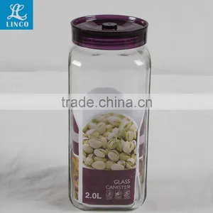 2000ML Large Capacity Transparent Glass Storage Bottle And Jar thumbnail-1