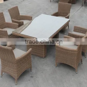 High Quality Rattan Wicker Dining Set Outdoor Furniture thumbnail-2