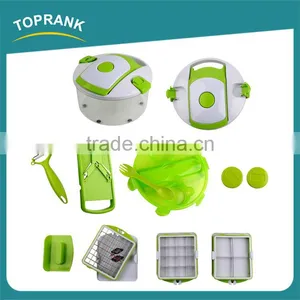 Mutil-function Plastic Chopped Fruit Vegetable Peeler Slicer Cutter Multi Manual Salad Maker thumbnail-2