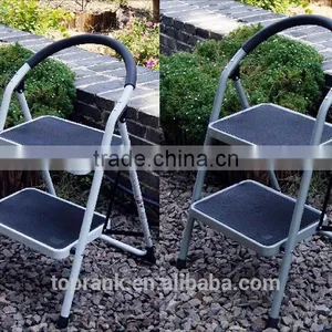 STEEL 2 STEP LADDER KITCHEN STOOL thumbnail-2