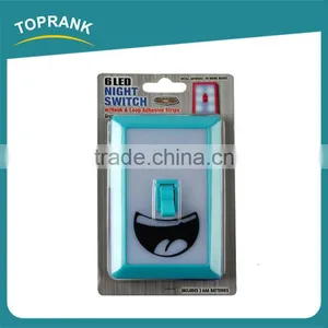 New Design Decoration Kids Room Smile Wireless 6 Led Switch Night Light With Hook & Loop Adhesive Strips thumbnail-3