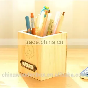 Hot Sale Custom Cheap Wooden Pen Container thumbnail-2