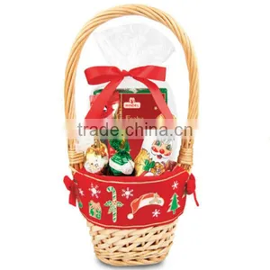 Factory Supply New Design Tall Wicker Gift Basket Empty thumbnail-1