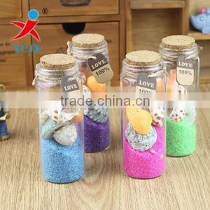 DECORATION EMPTY GLASS BOTTLES WITH CORK LIDS thumbnail-1