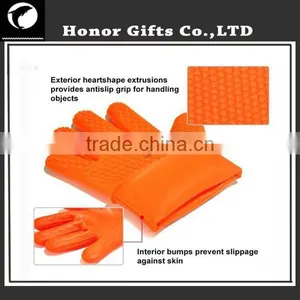 High Standard Custom Silicone Heat Resistant Grilling BBQ Gloves thumbnail-3