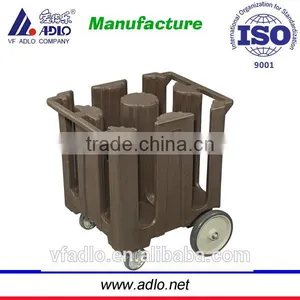 China Factory Rotomolding Hotel Storage Plate Plastic Cleaning Trolley thumbnail-1