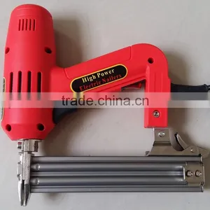 1500w Lower Noise Handheld Floor Electric Nail Gun Crown Stapler Portable Electric F30 Brad Nailer thumbnail-1