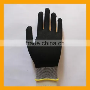 15G Seamless Nylon Shell Fully Dipped Sandy Nitrile Gloves thumbnail-2