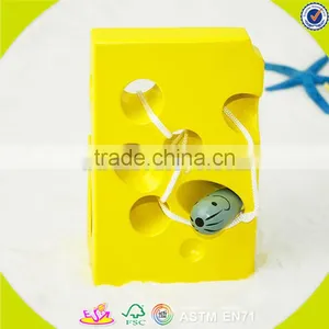 оптовая детская деревянная игрушка для нитирования, горячая продажа детской деревянной игрушки для нитирования, забавная деревянная игрушка для нитирования W11E047 thumbnail-3