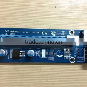 4PIN Pcie Riser 1x With Power Supply Pci-e to Pci Convert Card USB 3.0 Extender Cable Sata to IDE for Bitcoin Mining thumbnail-1