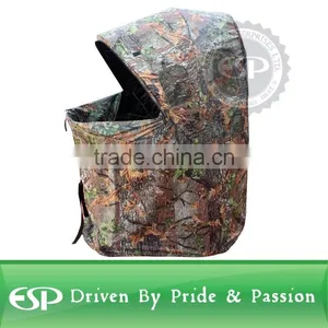 Camouflage One Man Hunting Game Chair Blind thumbnail-1