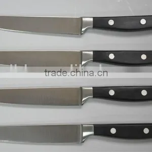 Stainless Steel Utility Knife With Forge Handle thumbnail-1