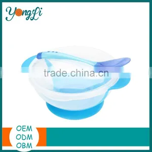 BPA FREE/ Baby Silicone+PP Bowl With Sucker/ 300ML/ 0.3L/10oz/Baby Suction Bowl/Baby Products thumbnail-1