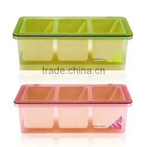 Food Grade Plastic Condiment With Three Containers thumbnail-1
