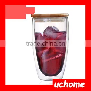 UCHOME Heat Resistant Double Wall Insulated Glass Coffe Cup For Home thumbnail-4